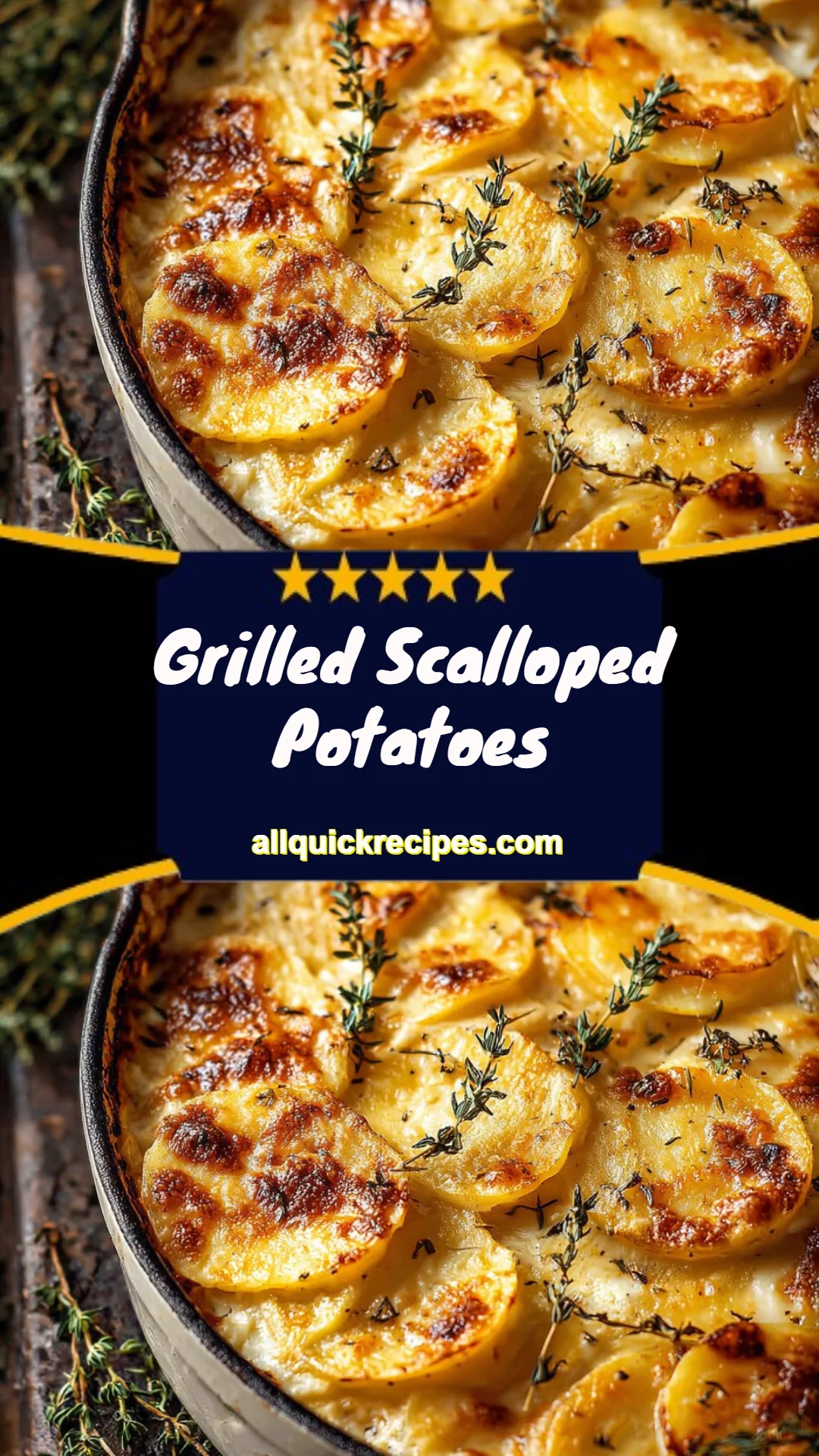 Grilled Scalloped Potatoes