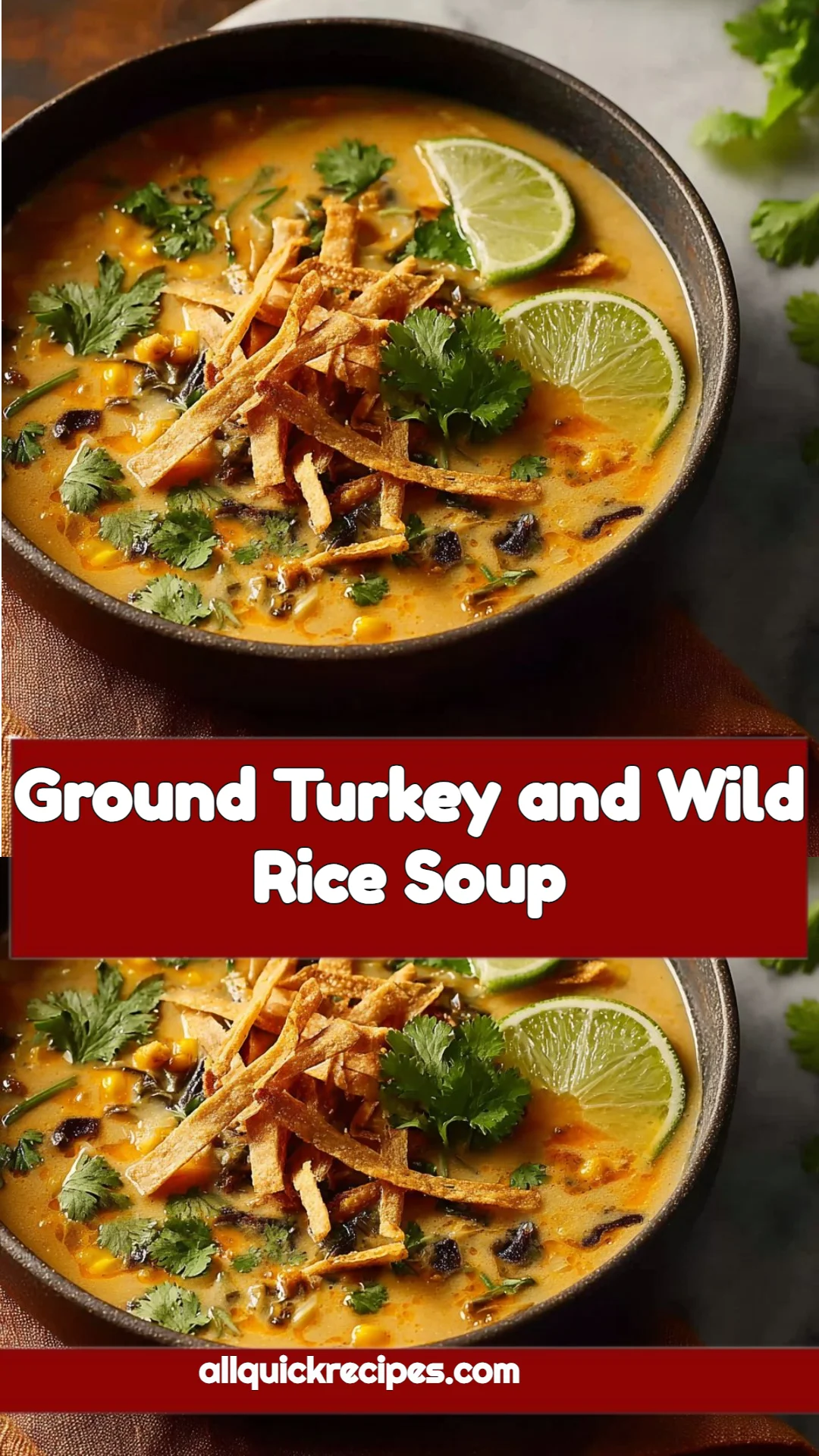 Ground Turkey and Wild Rice Soup