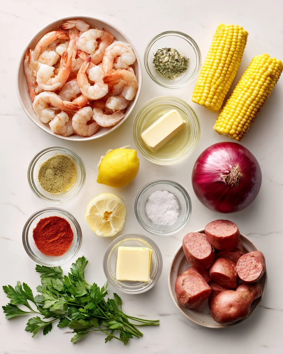Homemade Shrimp Foil Packets in Oven