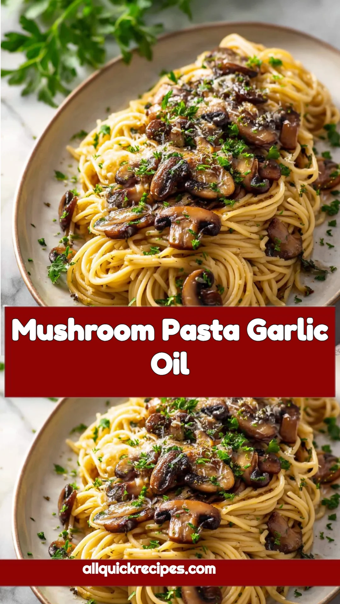 Mushroom Pasta Garlic Oil