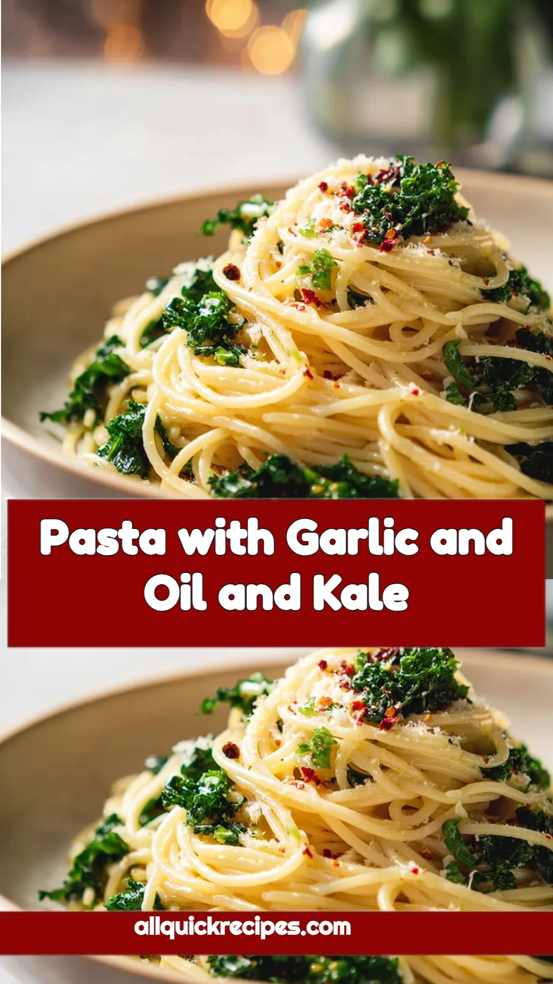 Pasta with Garlic and Oil and Kale