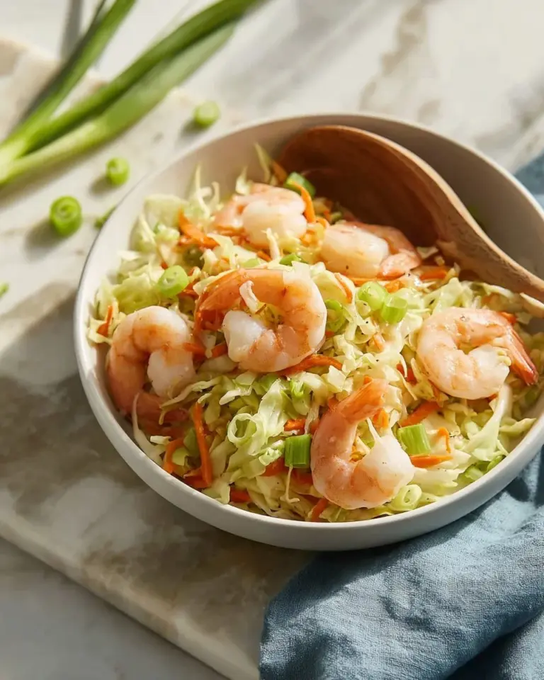 Shrimp egg roll in a bowl with colorful vegetables and savory sauce