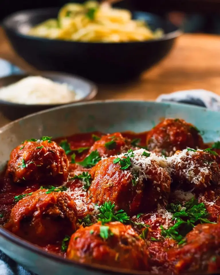 Simple gluten free ground turkey meatballs served in a bowl