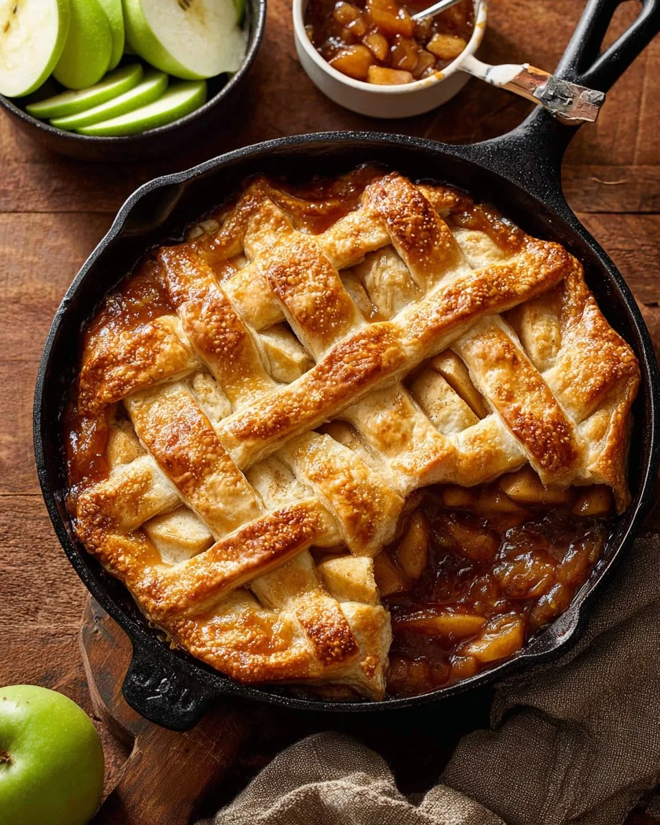Apple Pie Puff Pastry Bake