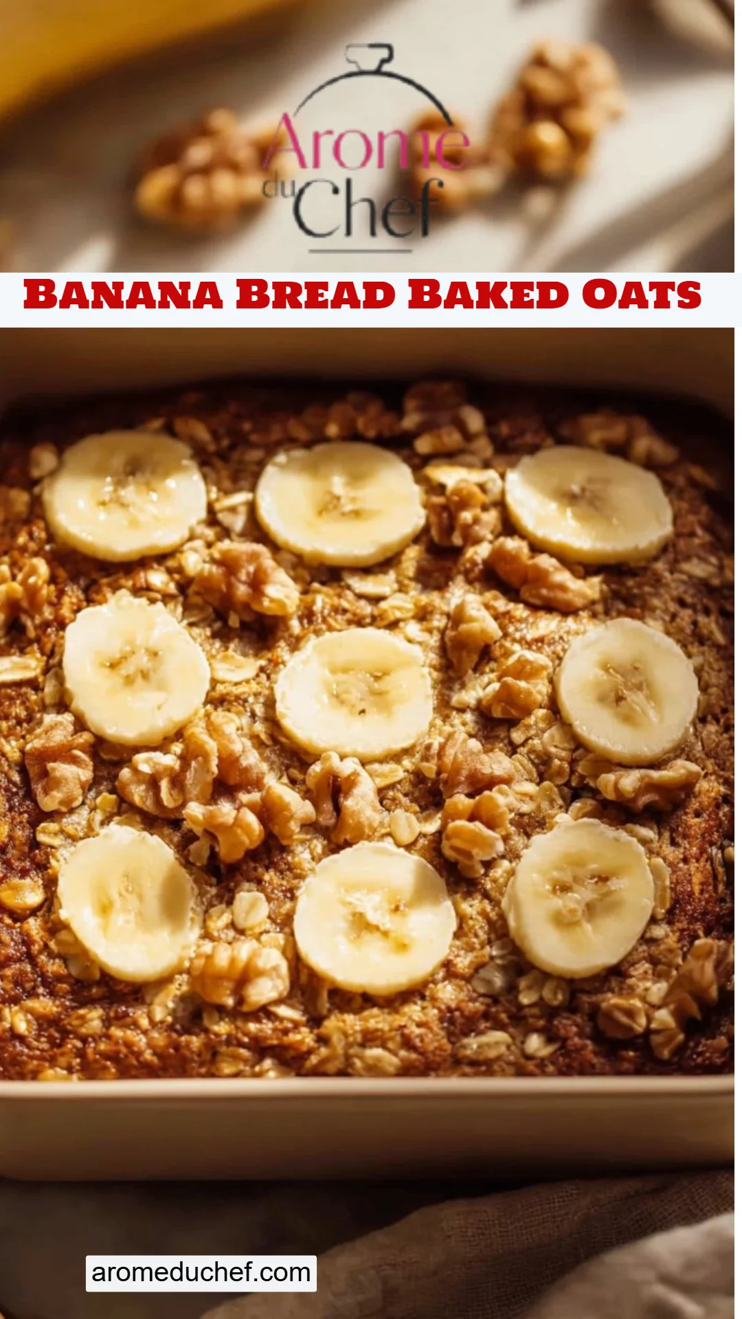 Banana Bread Baked Oats