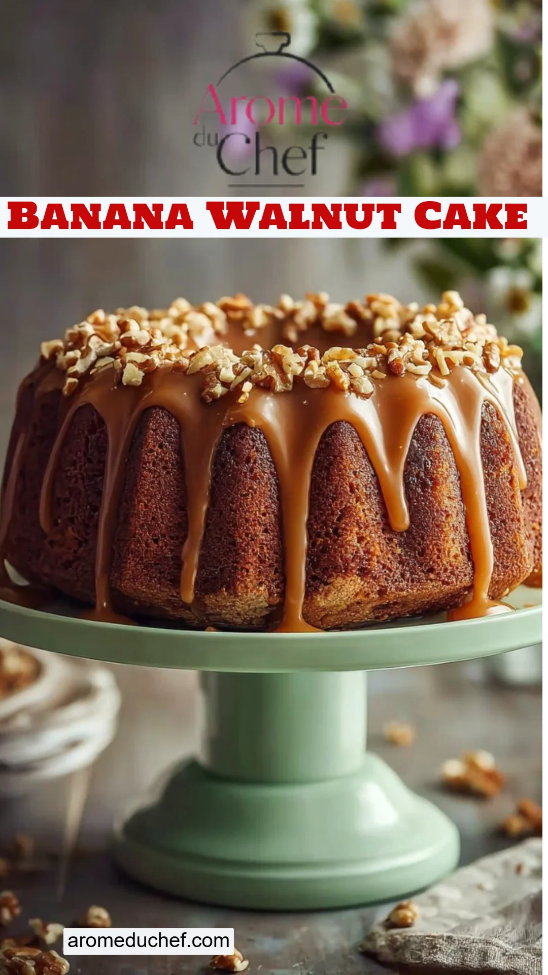 Banana Walnut Cake