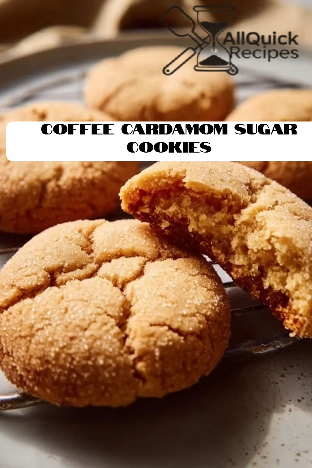 Coffee Cardamom Sugar Cookies
