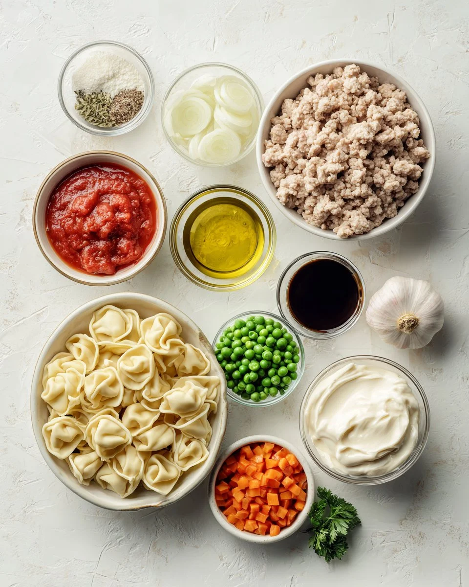 Delicious Creamy Tortellini Soup with Ground Turkey