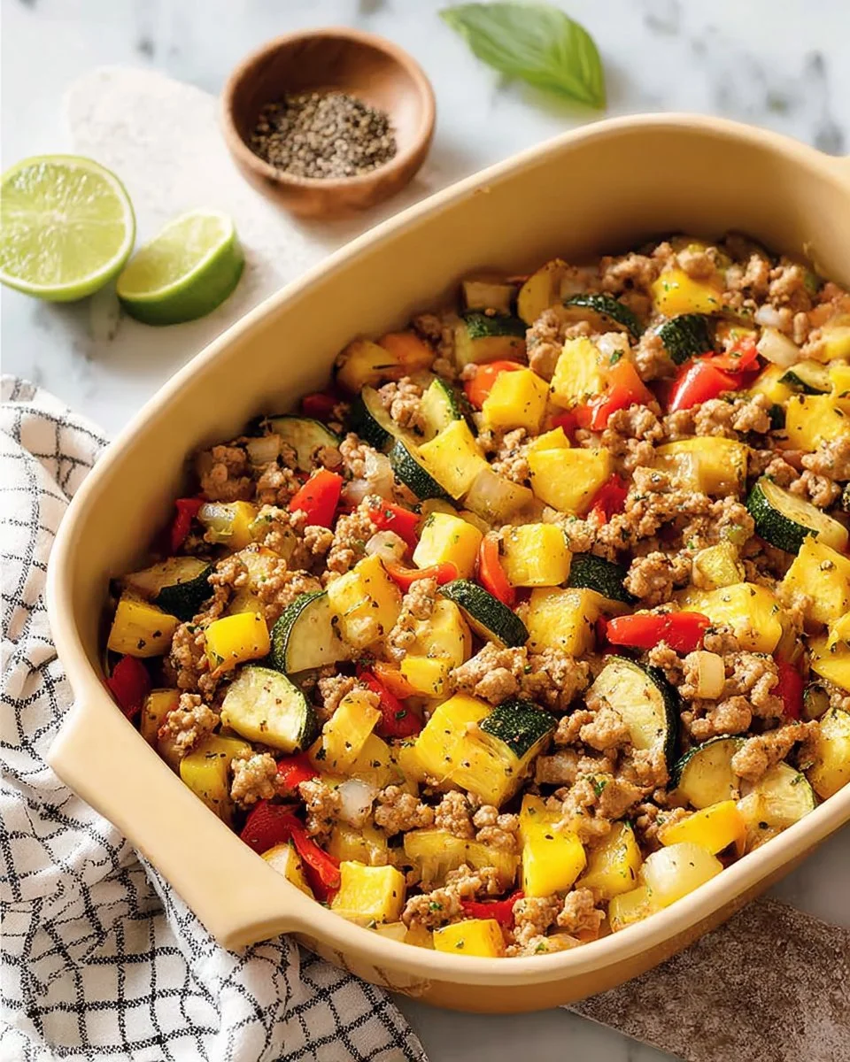 Easy Ground Turkey Hash