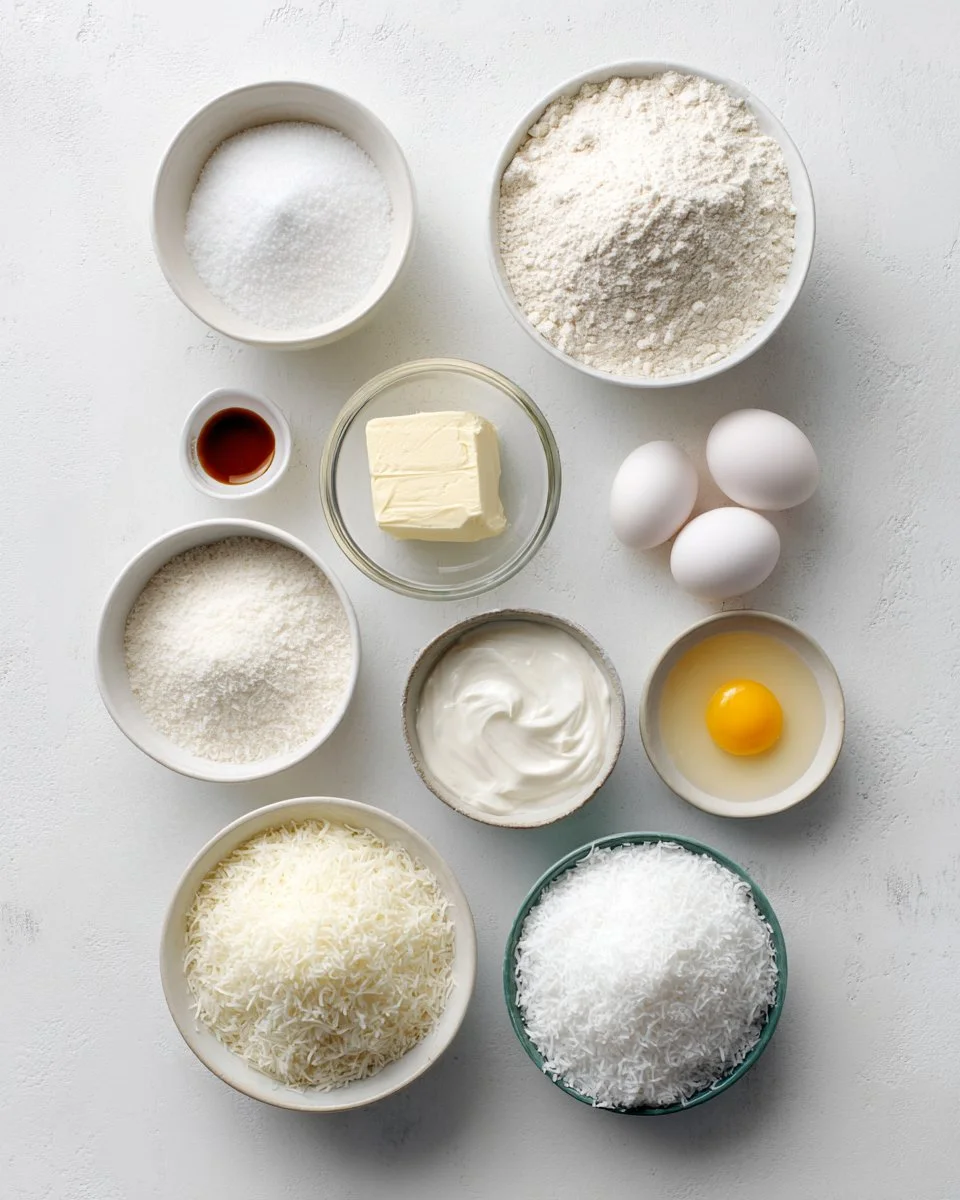 Sour Cream Coconut Cake
