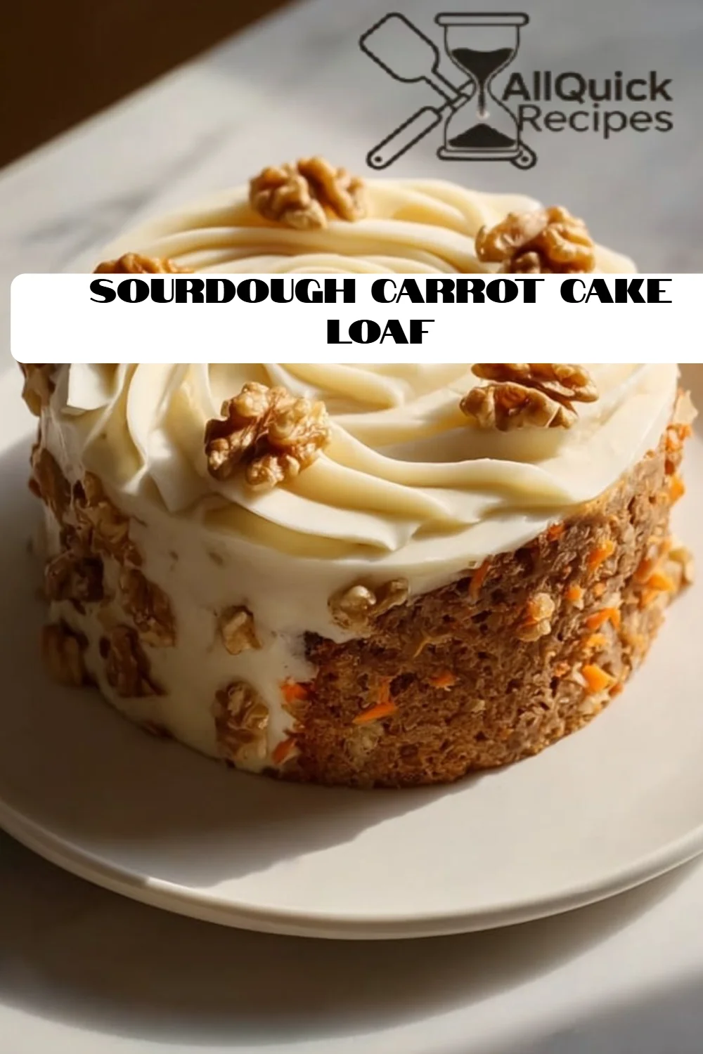Sourdough Carrot Cake Loaf