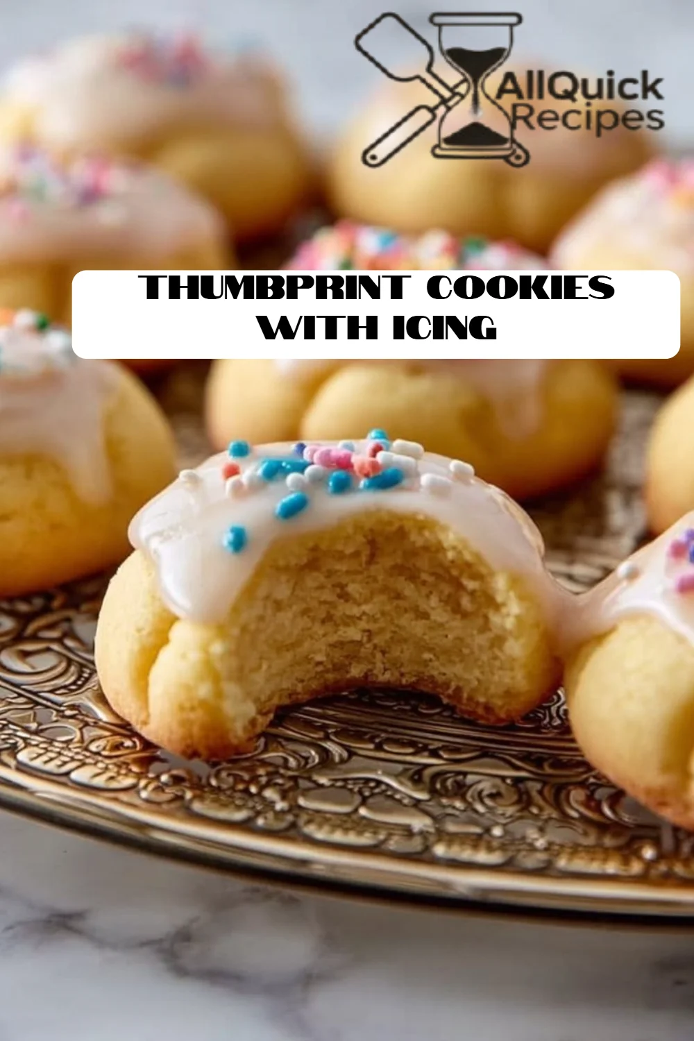 Thumbprint Cookies With Icing