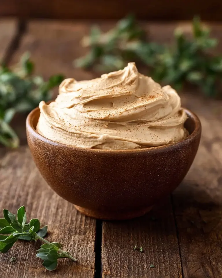 Delicious whipped gingerbread butter spread on warm bread
