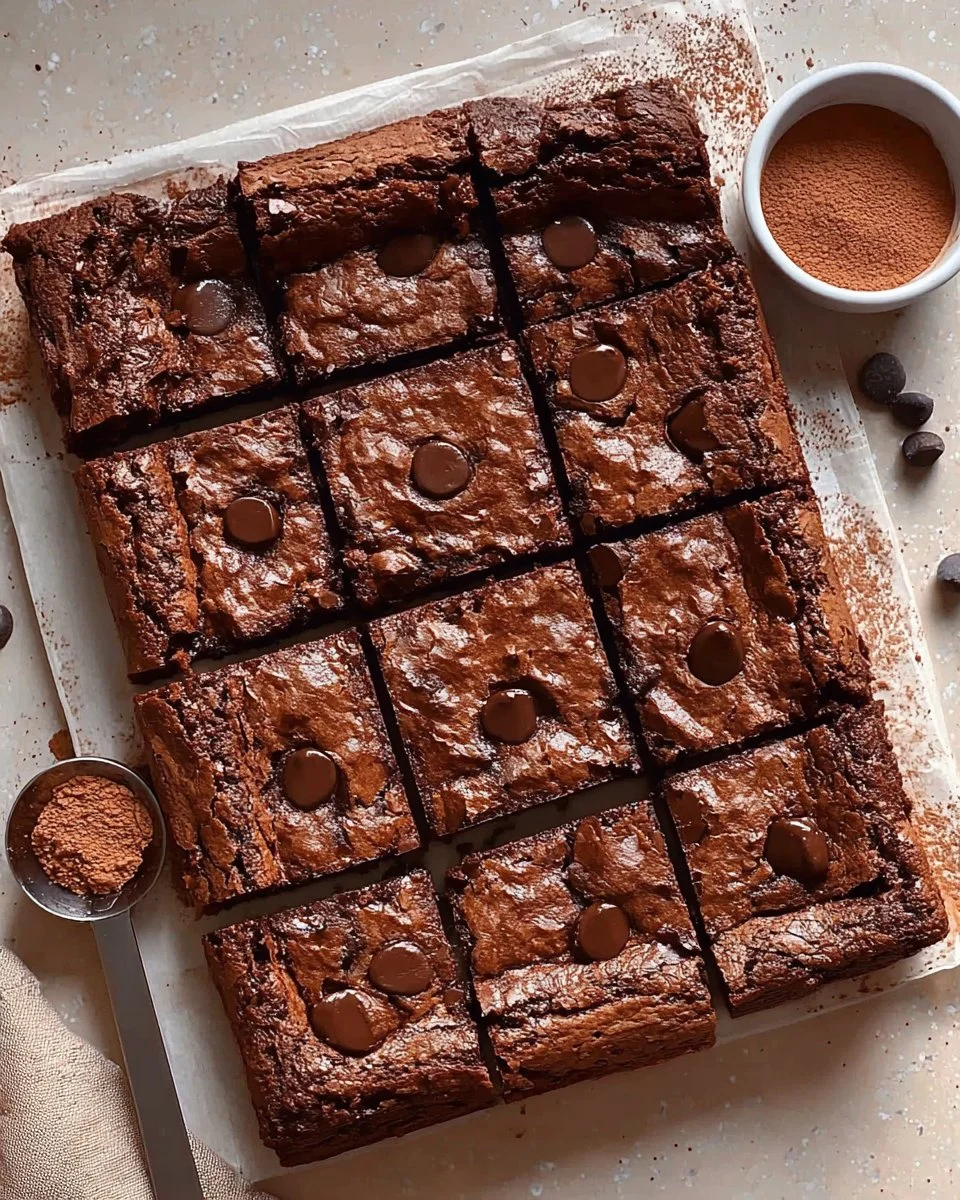 Delicious Almond Butter Sweet Potato Brownies topped with walnuts