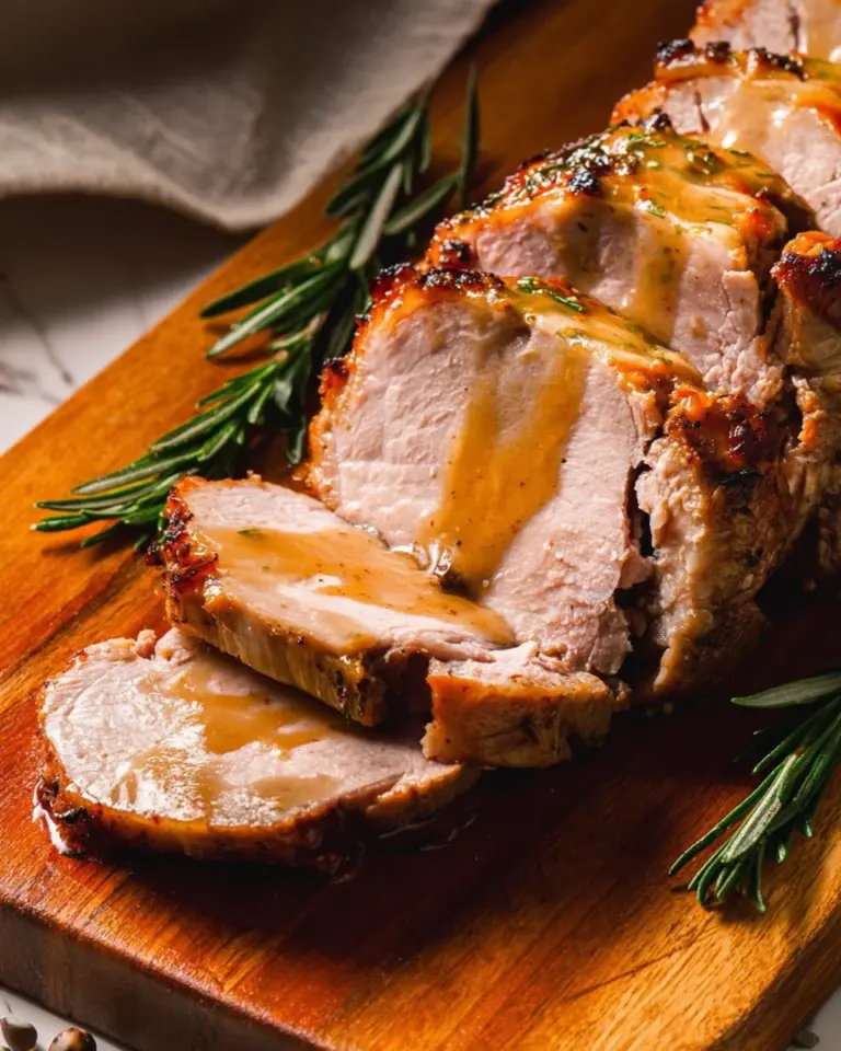 Deliciously rich pork gravy served over mashed potatoes