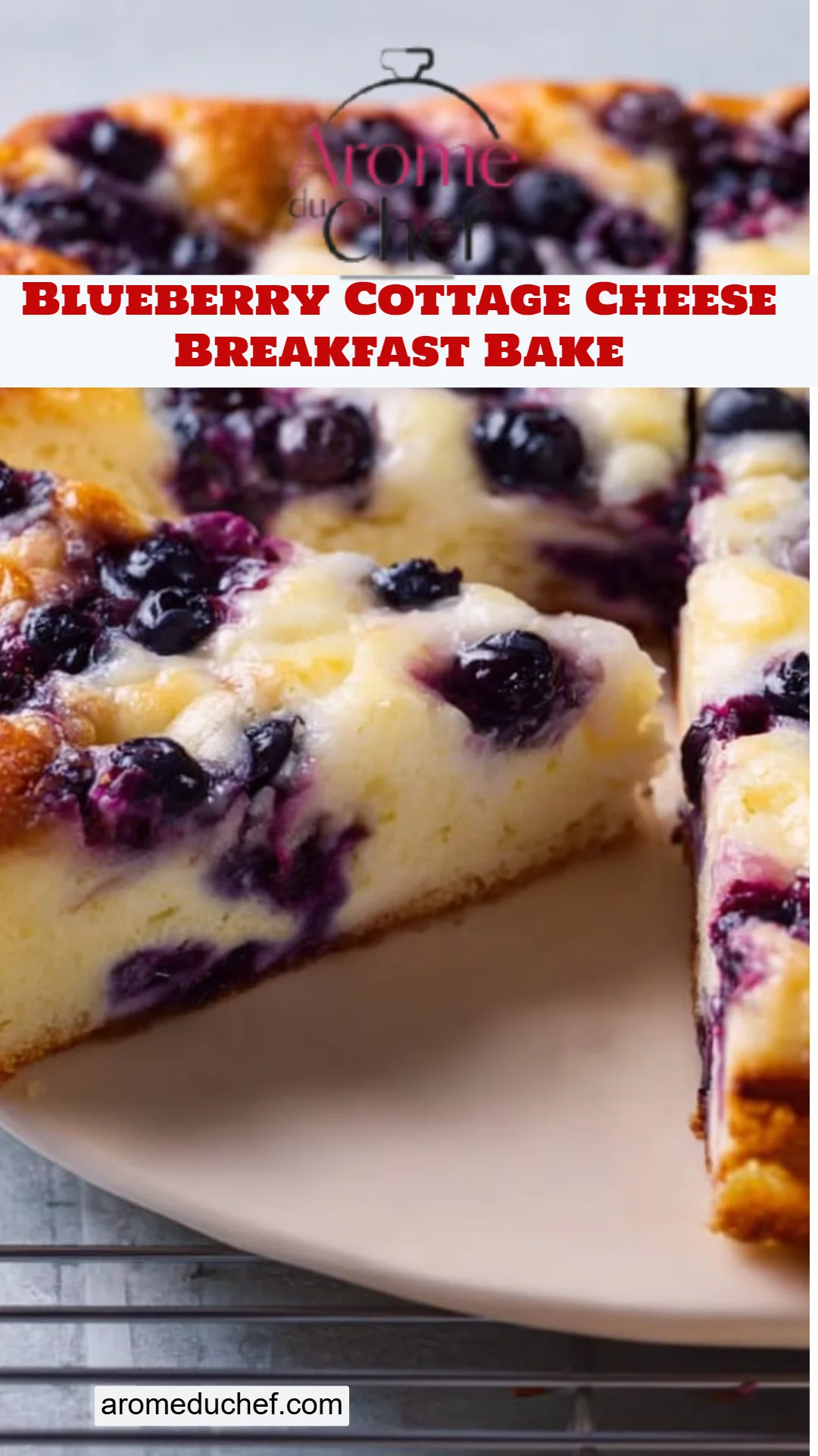 Blueberry Cottage Cheese Breakfast Bake