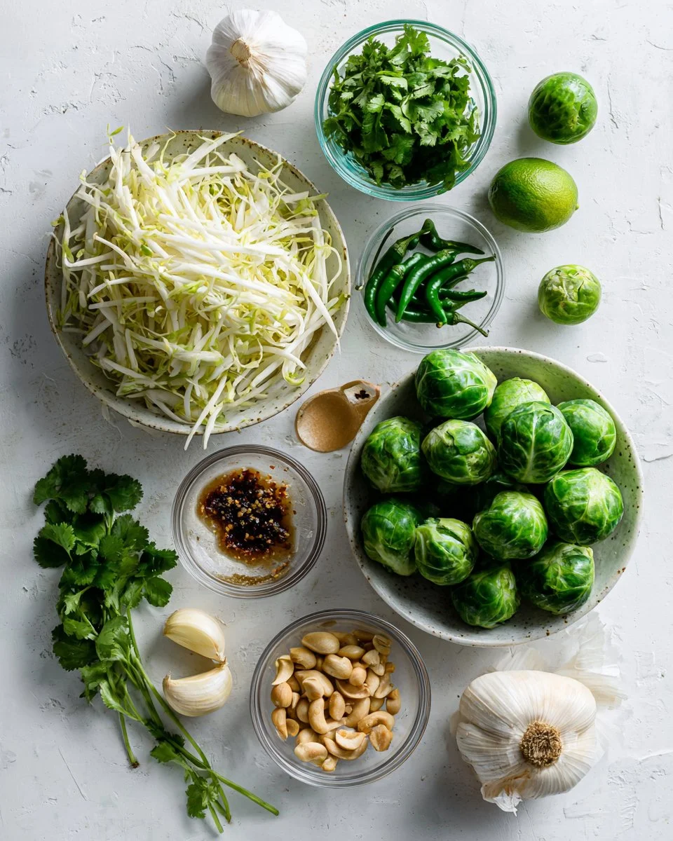 Brussels Sprouts with Thai Dressing