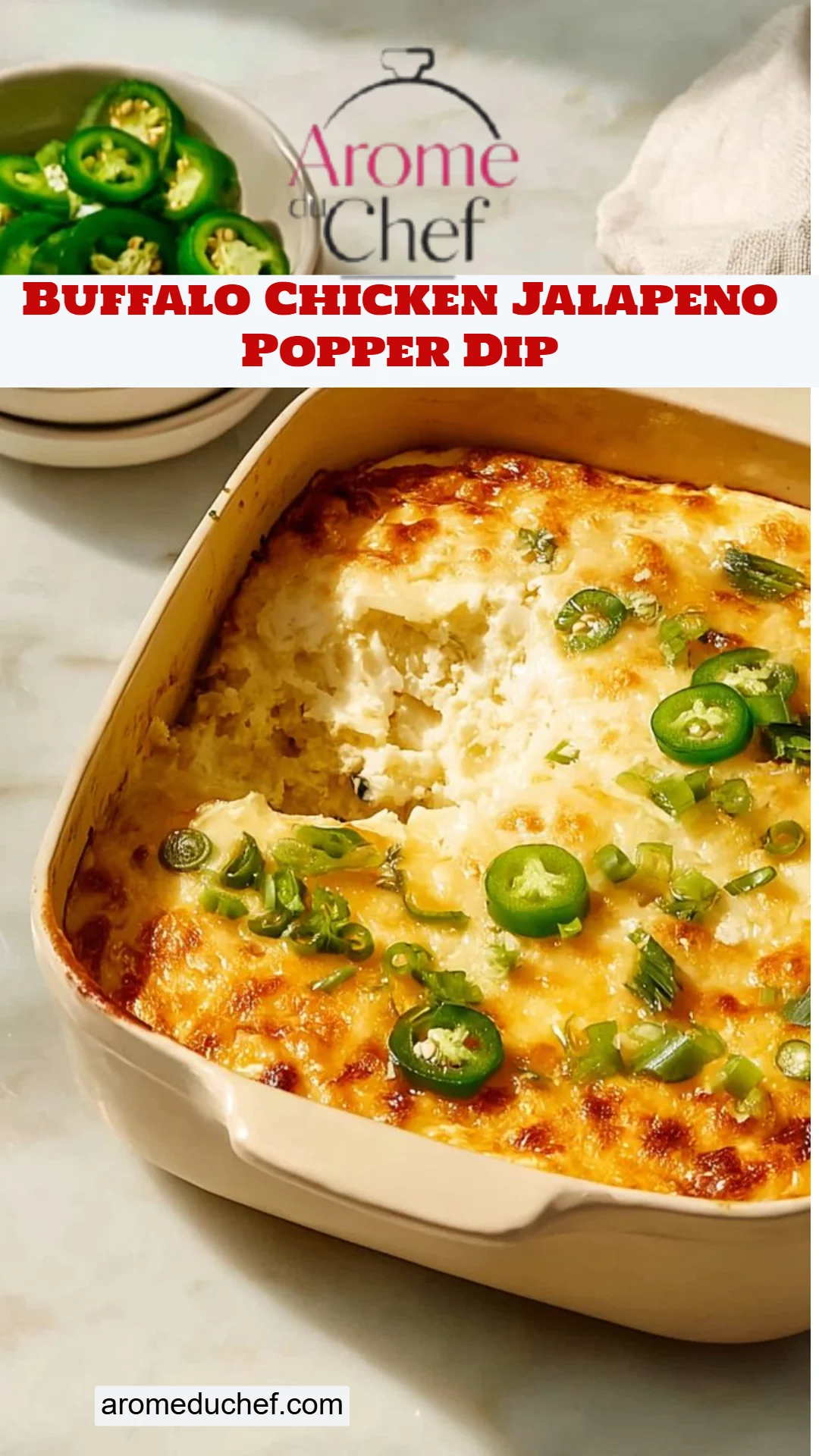 Buffalo Chicken Jalapeno Popper Dip