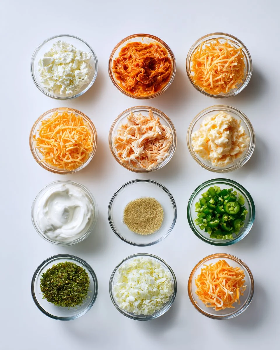 Buffalo Chicken Jalapeno Popper Dip