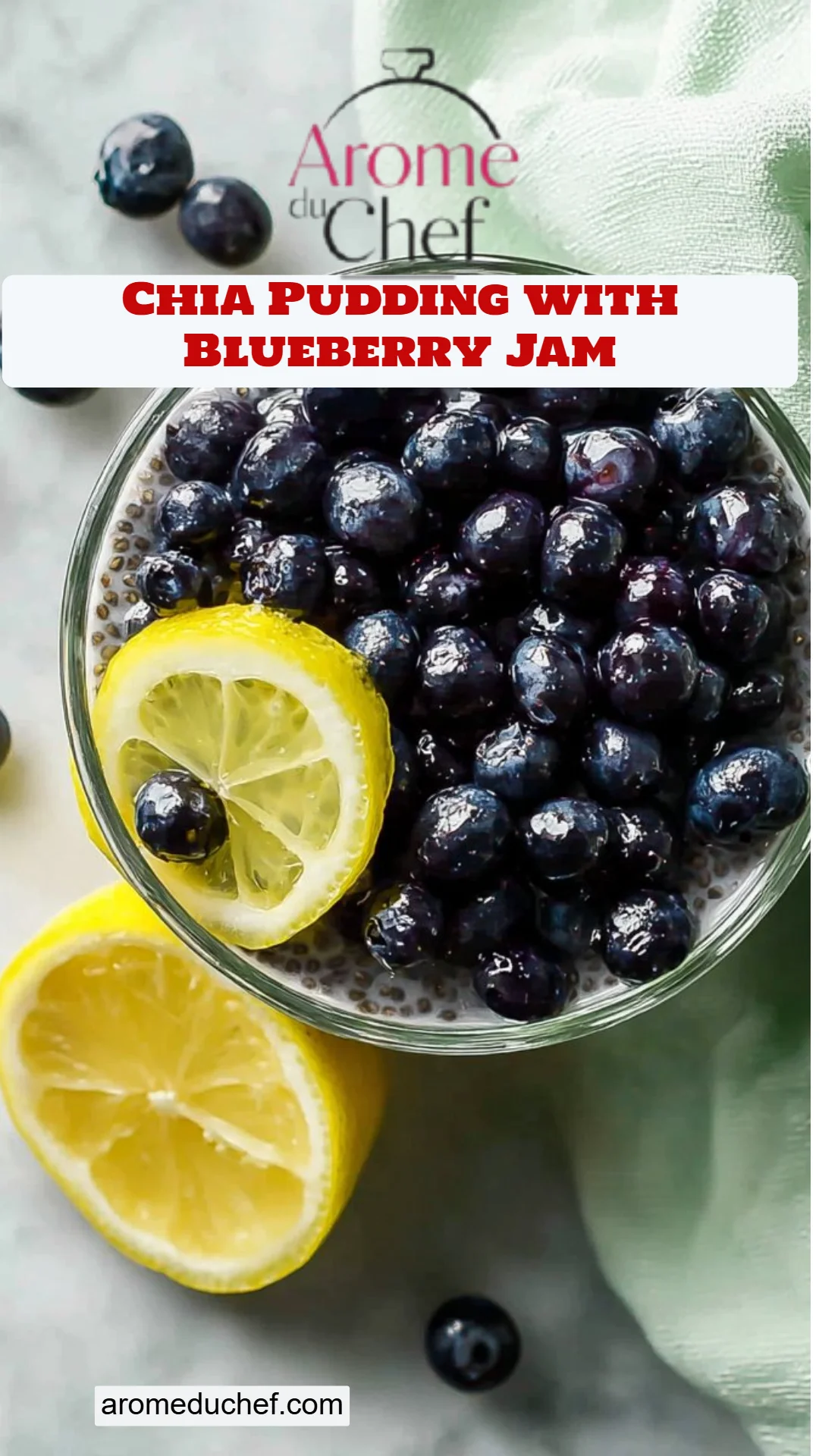 Chia Pudding with Blueberry Jam