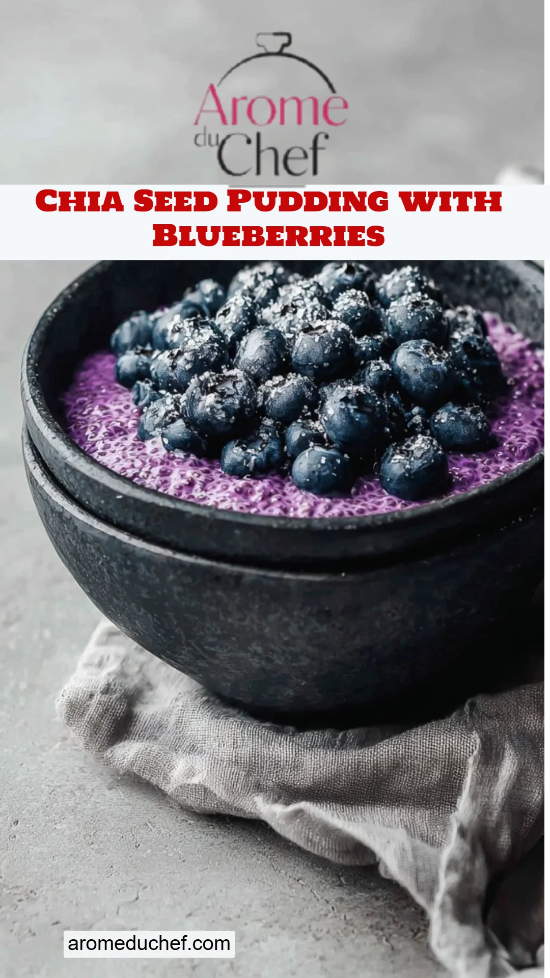 Chia Seed Pudding with Blueberries