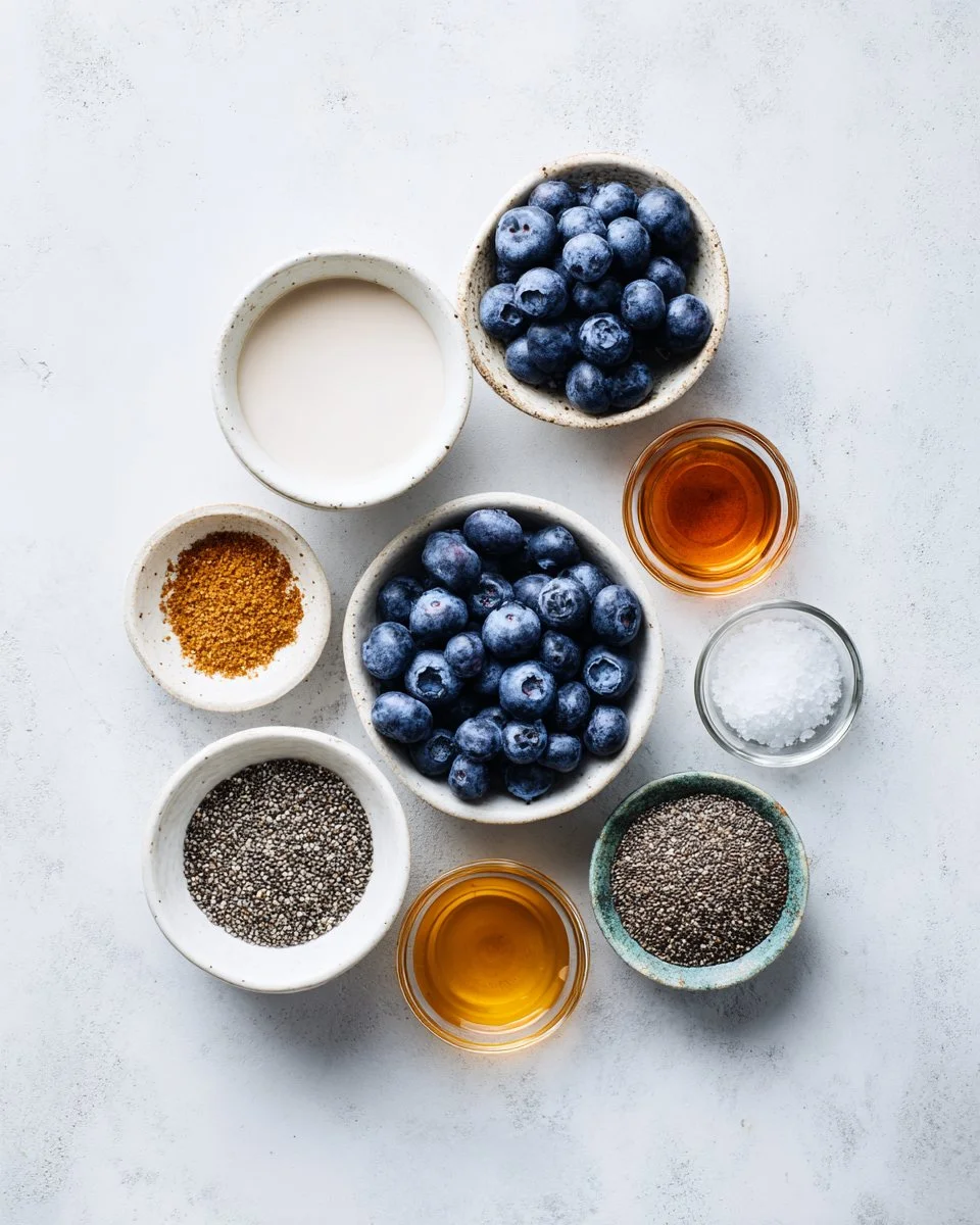 Chia Seed Pudding with Blueberries