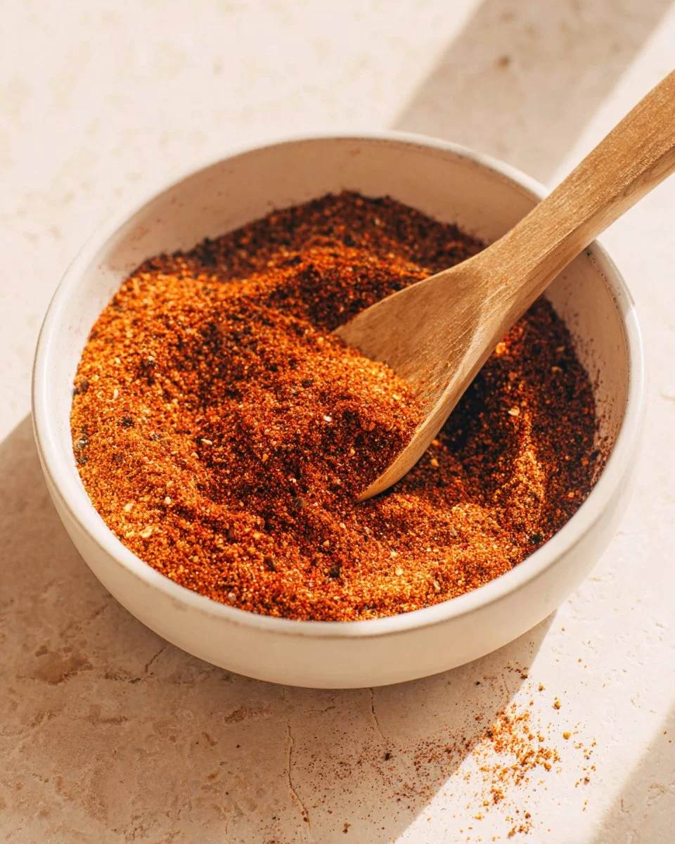 Spice blend for homemade chicken taco seasoning in a bowl