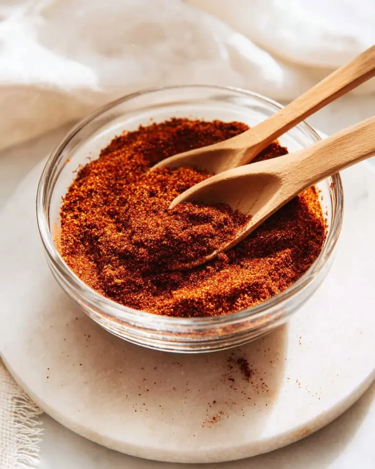 Chili seasoning mix ingredients for a flavorful recipe