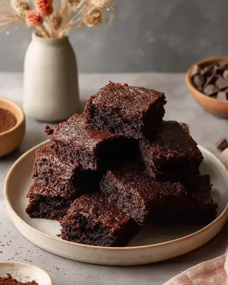 Delicious chocolate banana brownies made with only 3 ingredients