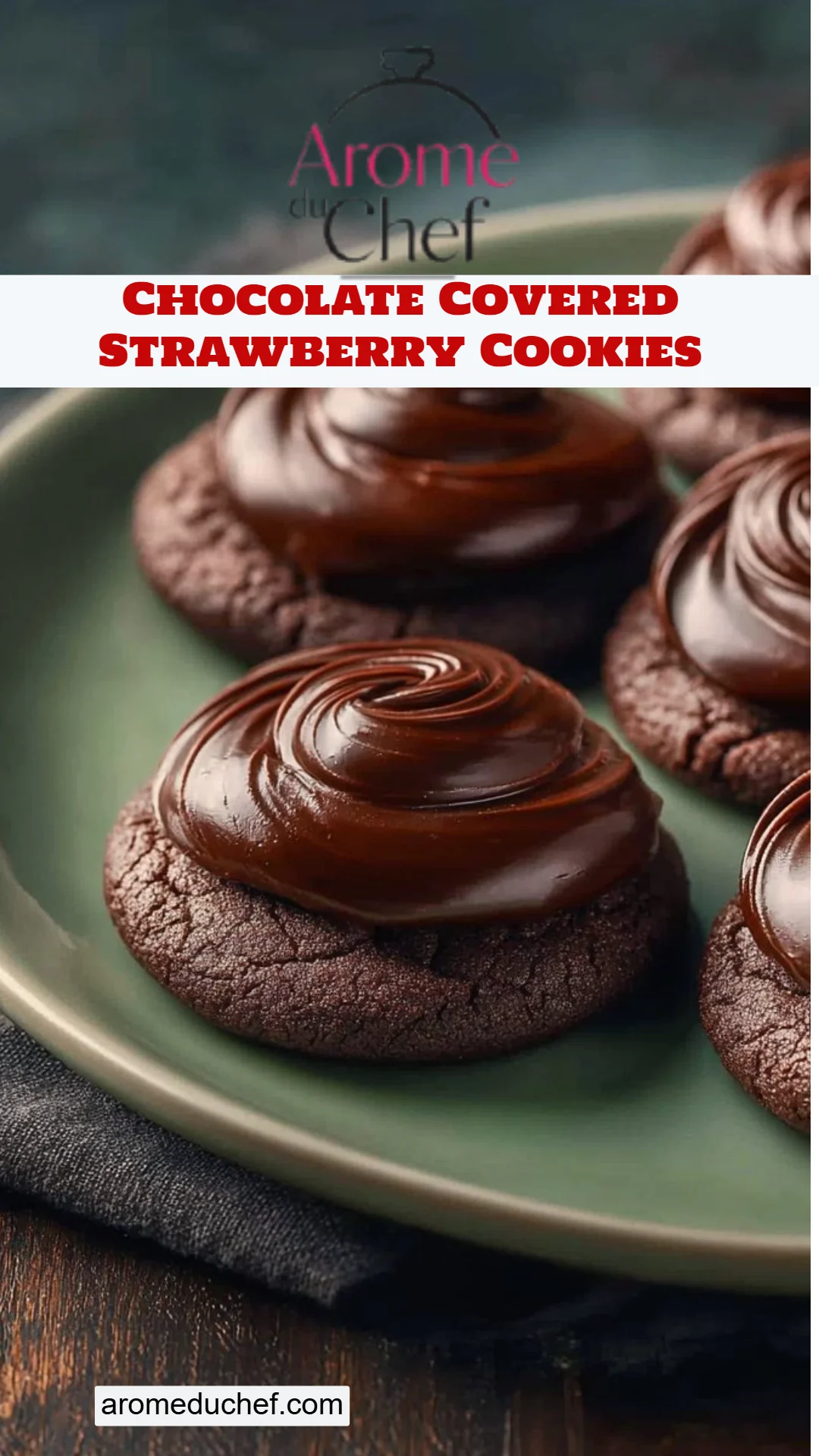 Chocolate Covered Strawberry Cookies