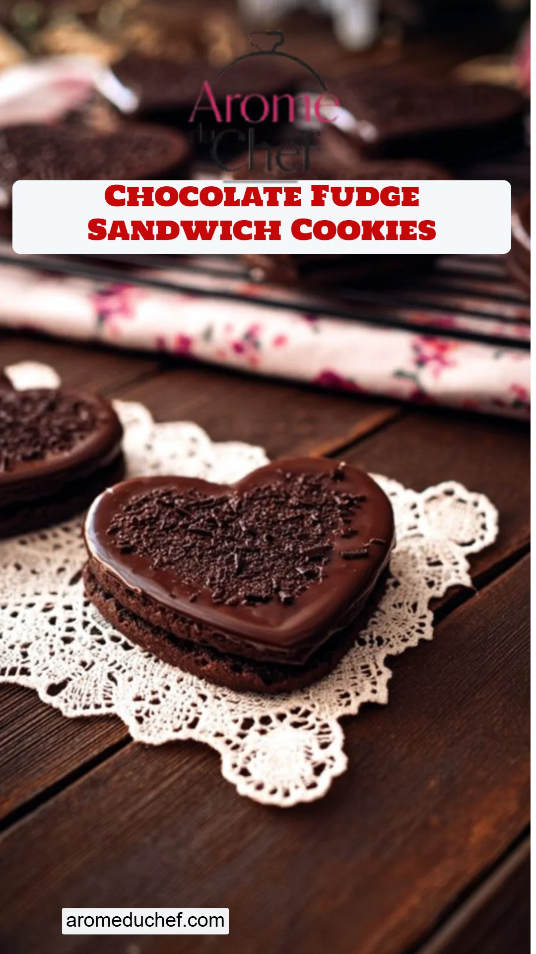 Chocolate Fudge Sandwich Cookies