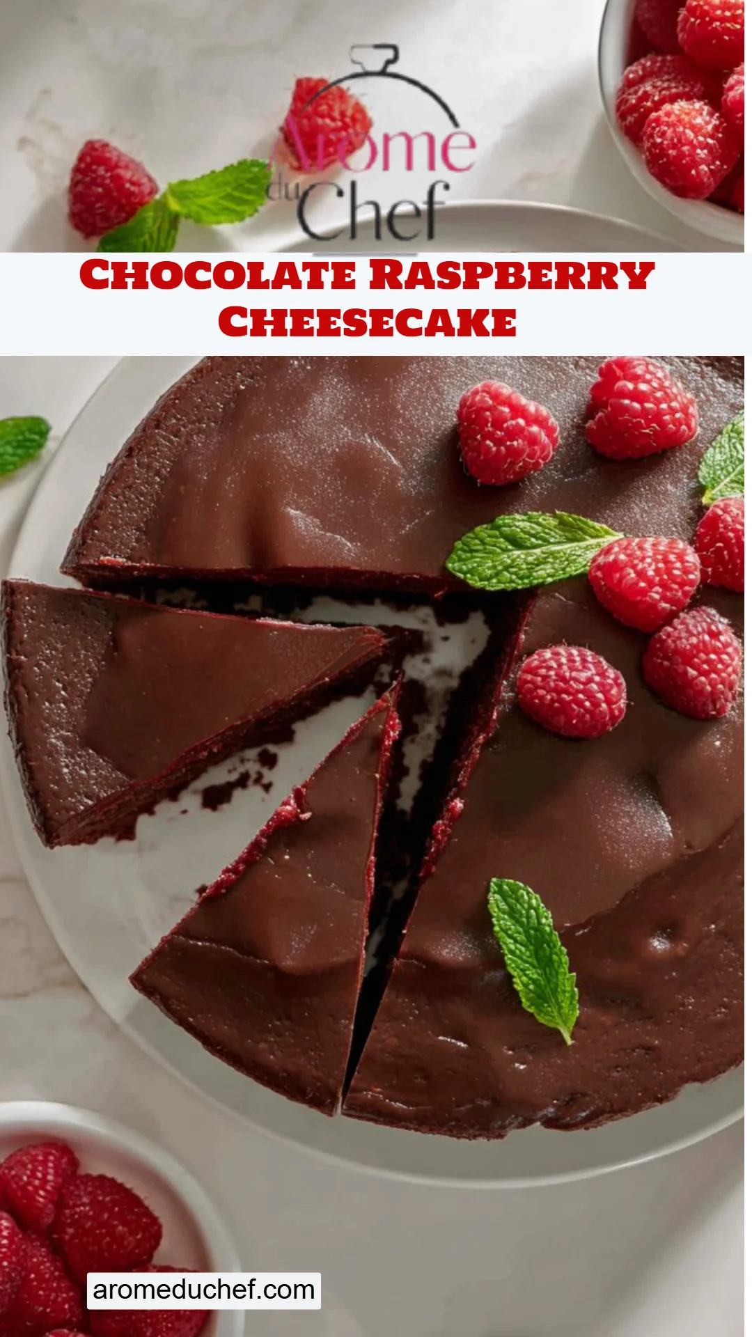 Chocolate Raspberry Cheesecake
