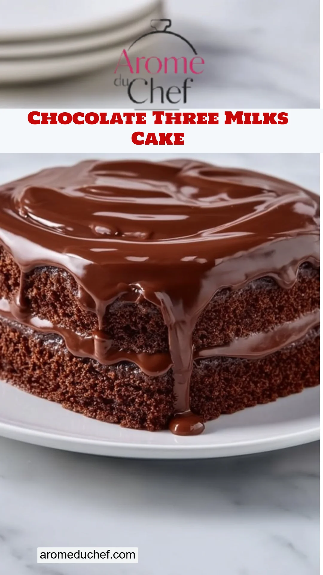 Chocolate Three Milks Cake