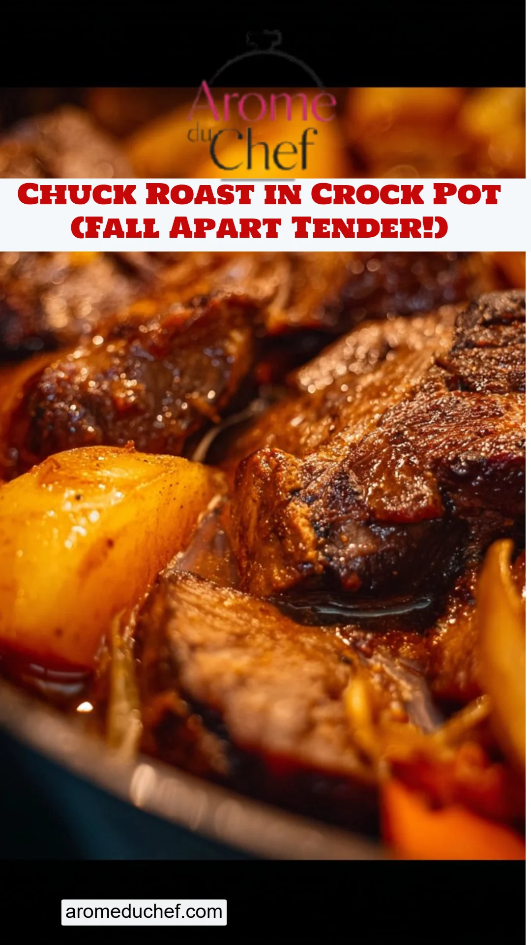 Chuck Roast in Crock Pot (Fall Apart Tender!)