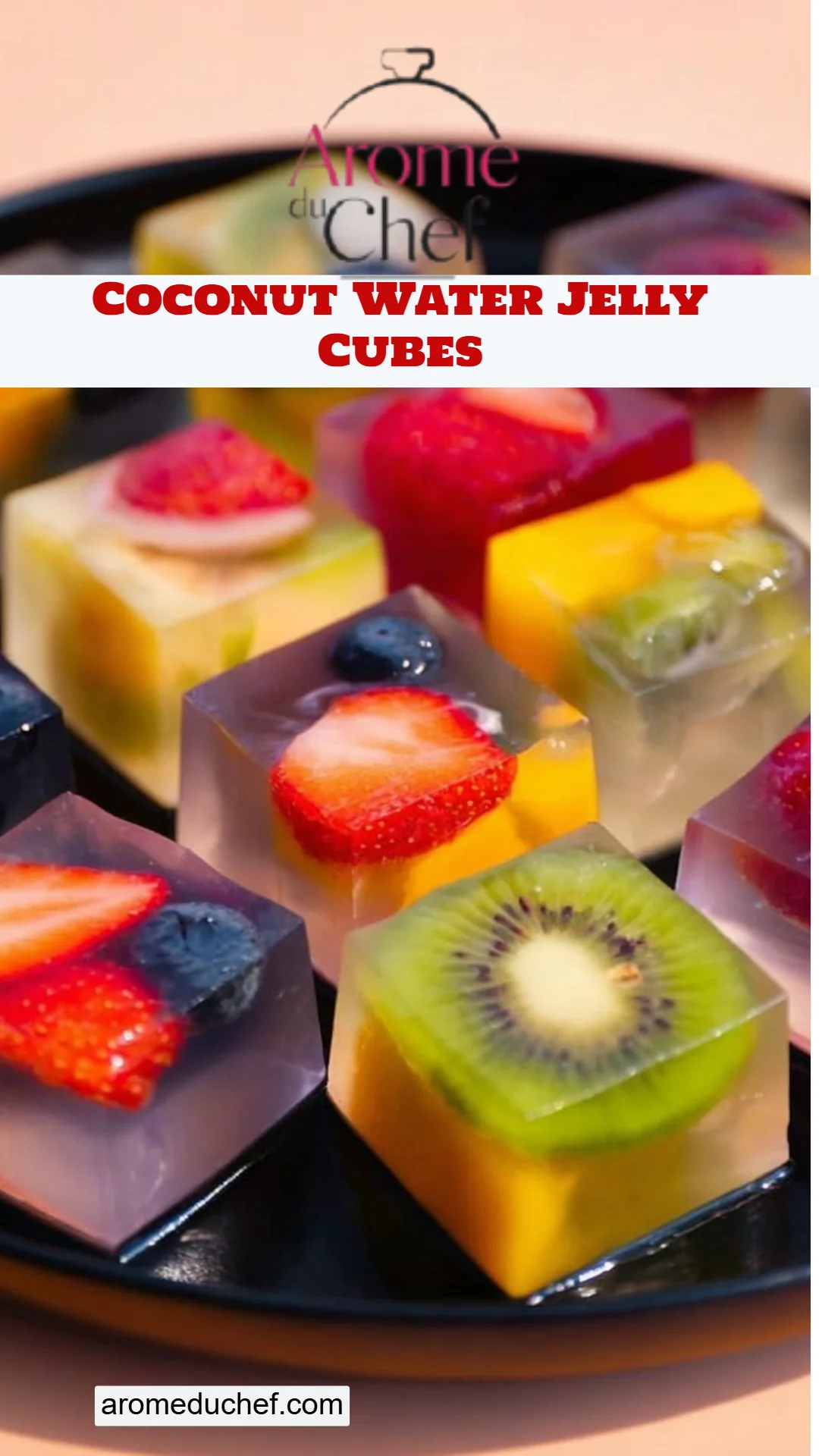 Coconut Water Jelly Cubes