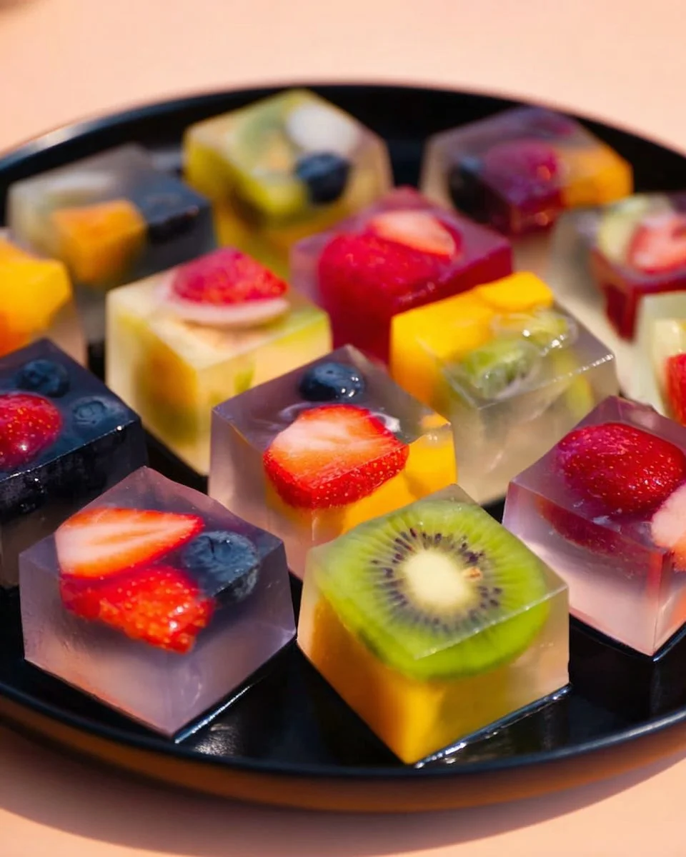 Coconut Water Jelly Cubes