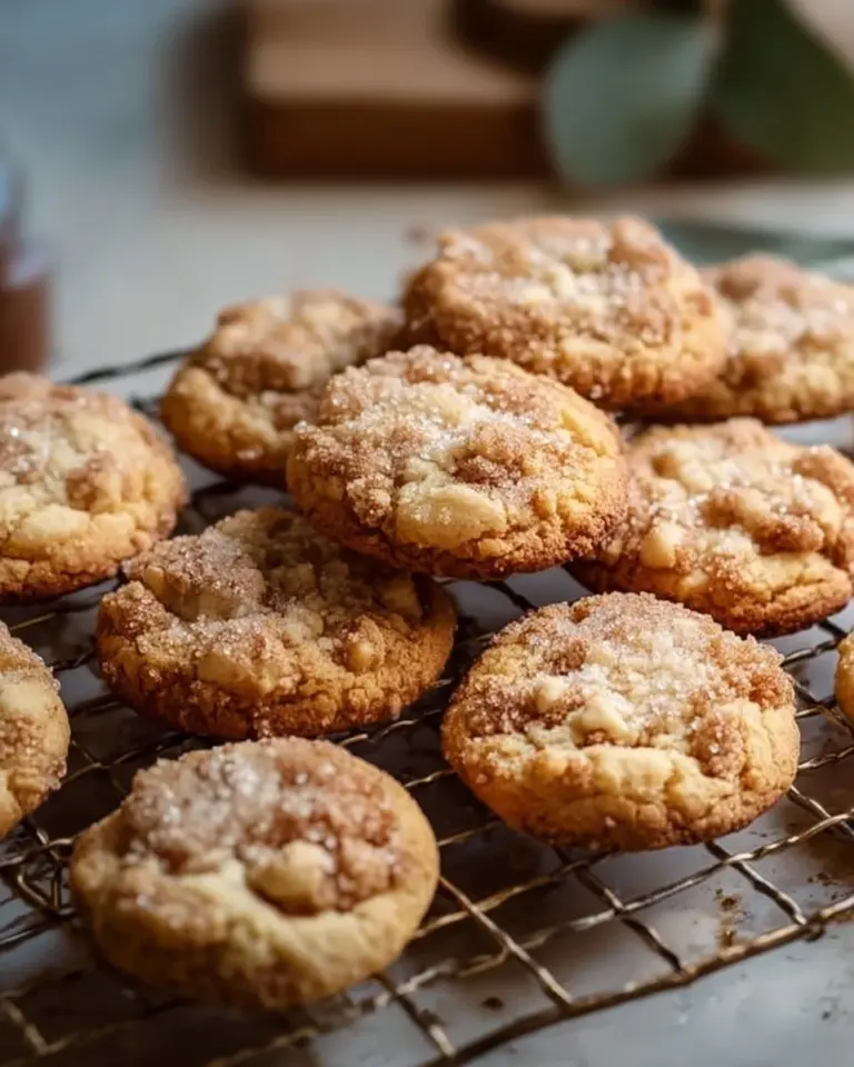 Delicious coffee cake cookies with a crumbly topping and coffee flavor