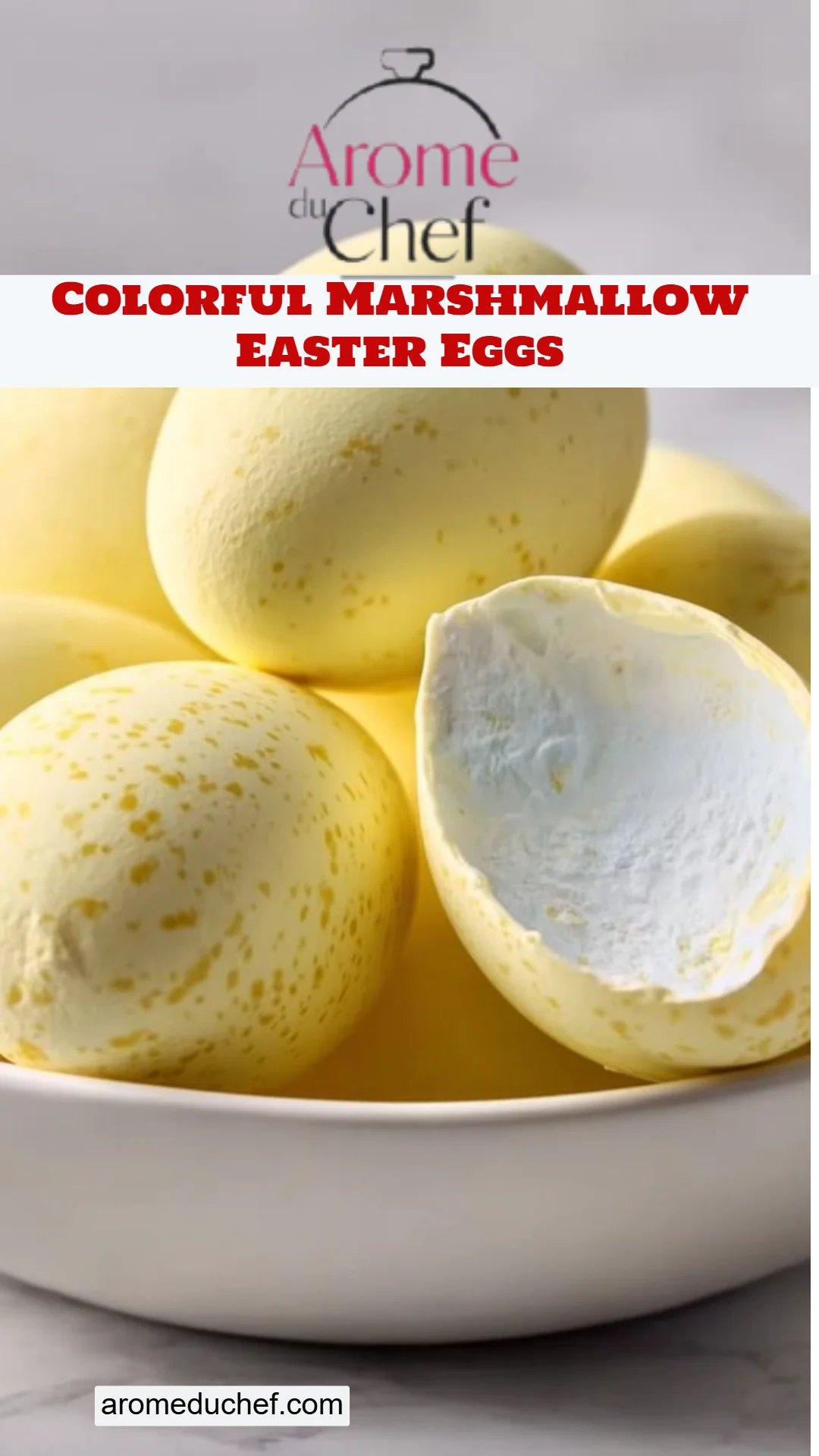 Colorful Marshmallow Easter Eggs