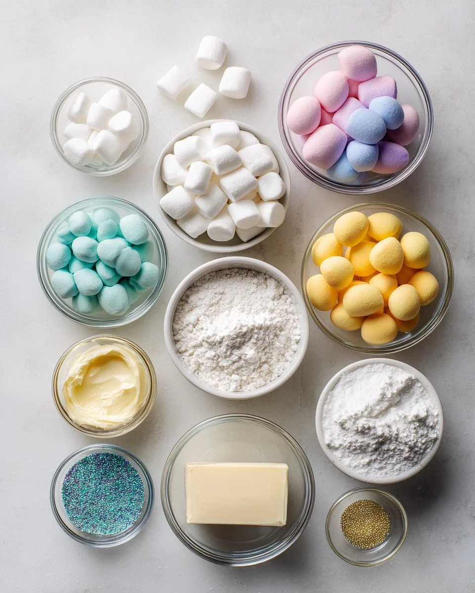 Colorful Marshmallow Easter Eggs