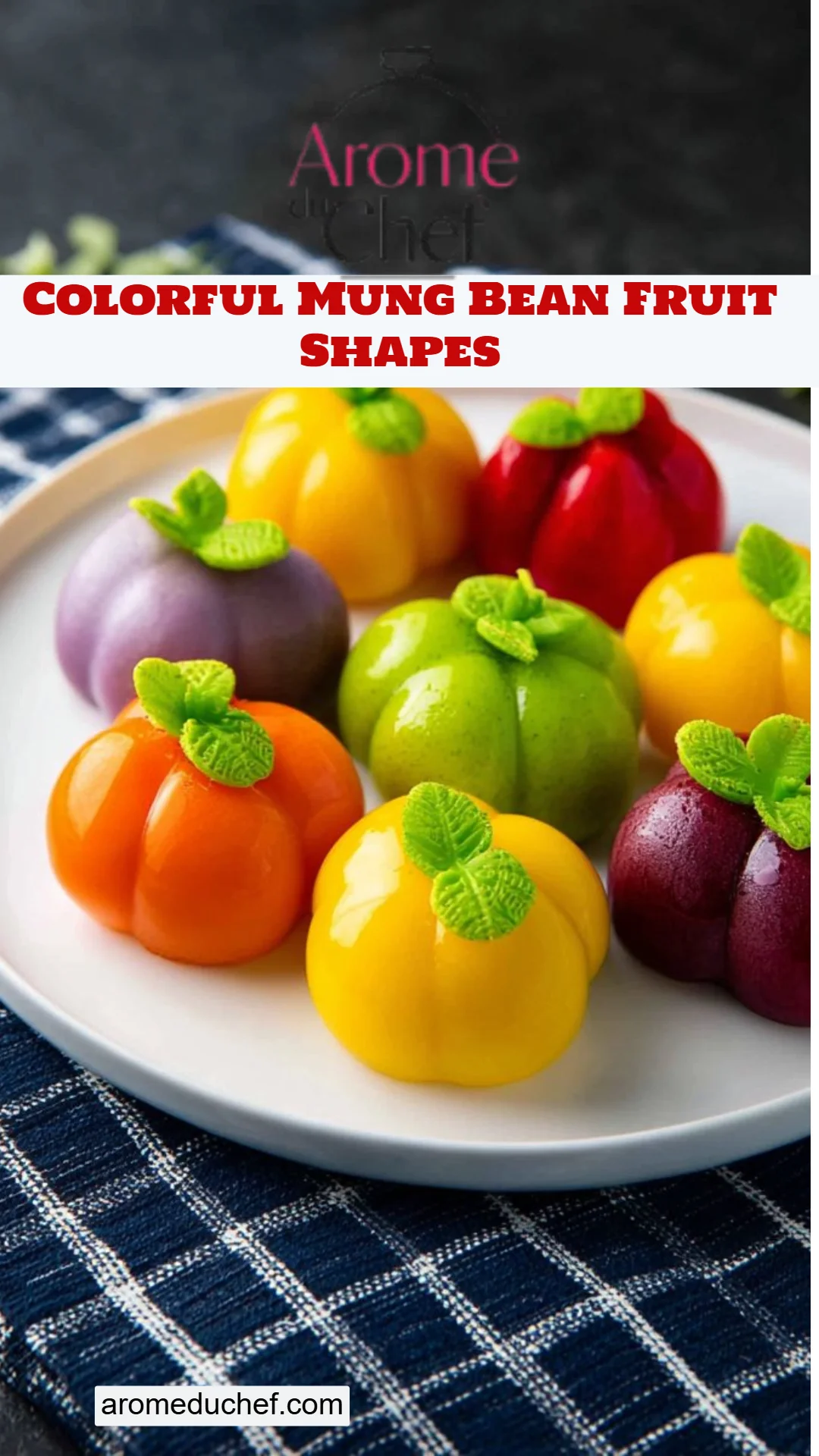 Colorful Mung Bean Fruit Shapes