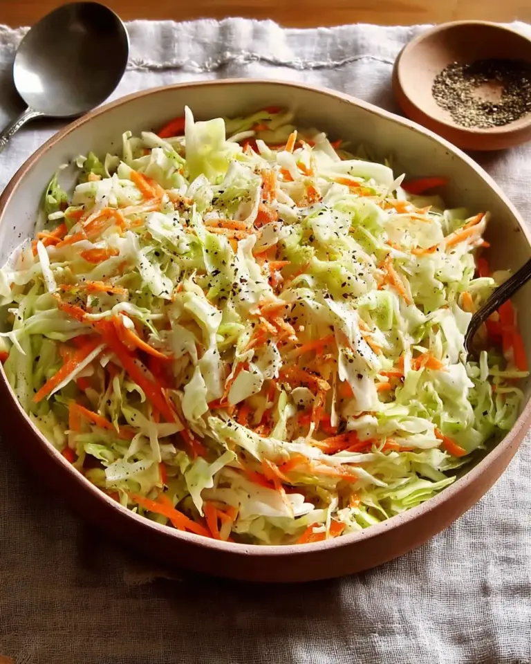 Bowl of homemade Copycat KFC coleslaw dressing with fresh vegetables