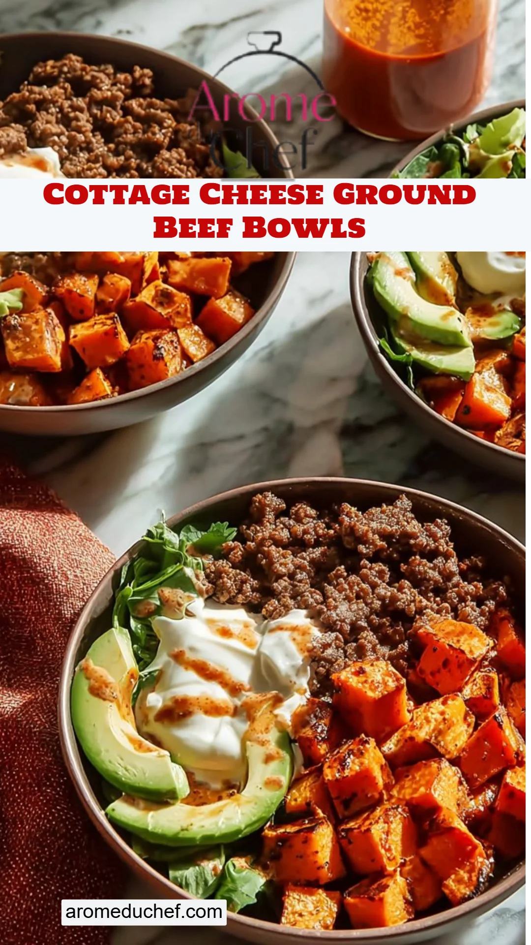 Cottage Cheese Ground Beef Bowls