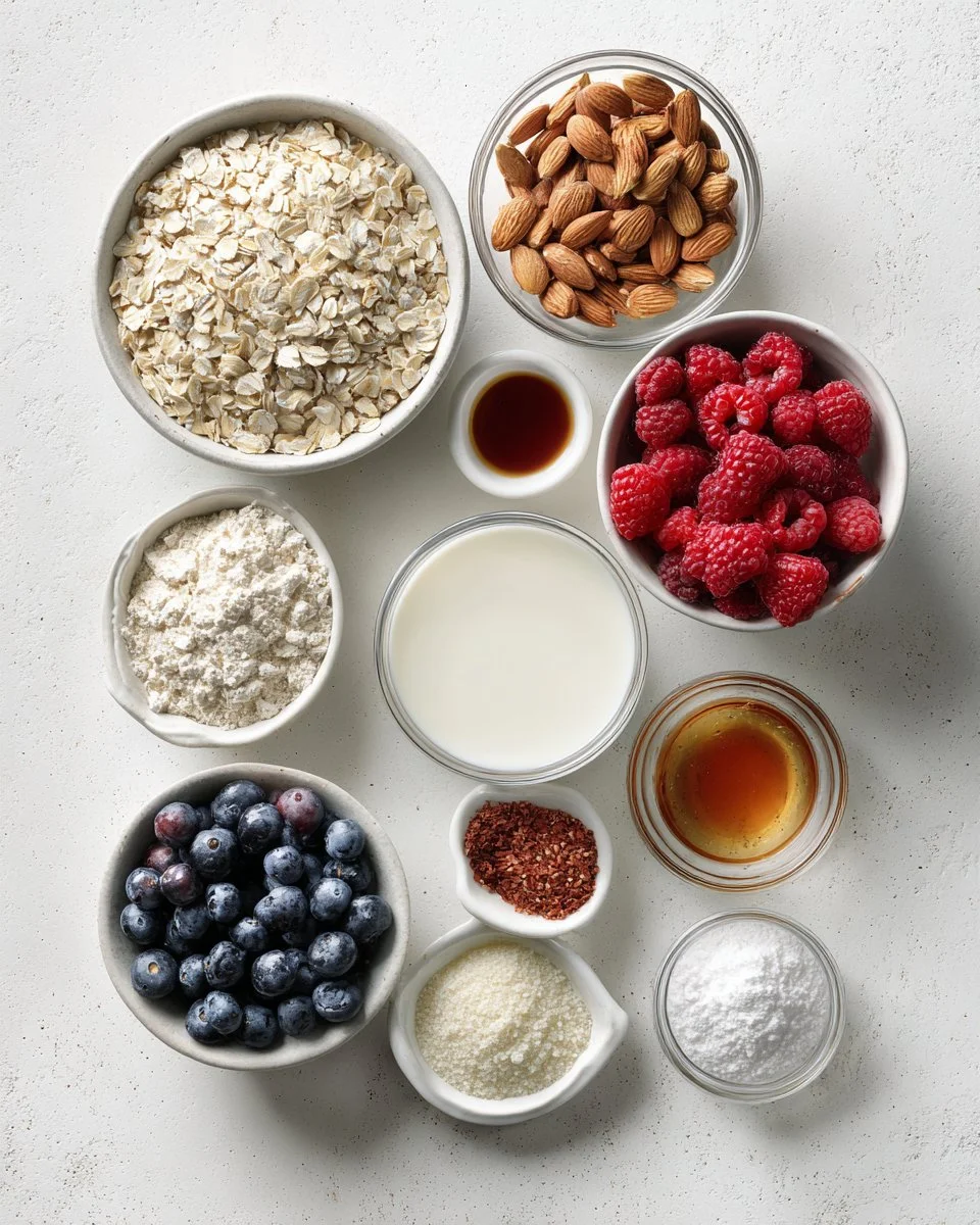 Cozy Berry Baked Oatmeal with Almonds