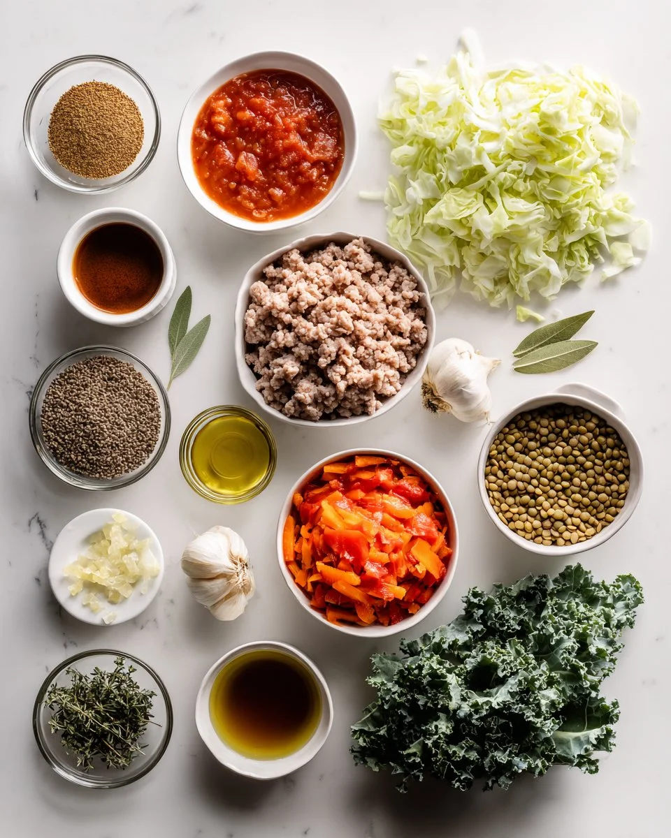 Cozy Crockpot Ground Turkey Lentil Soup