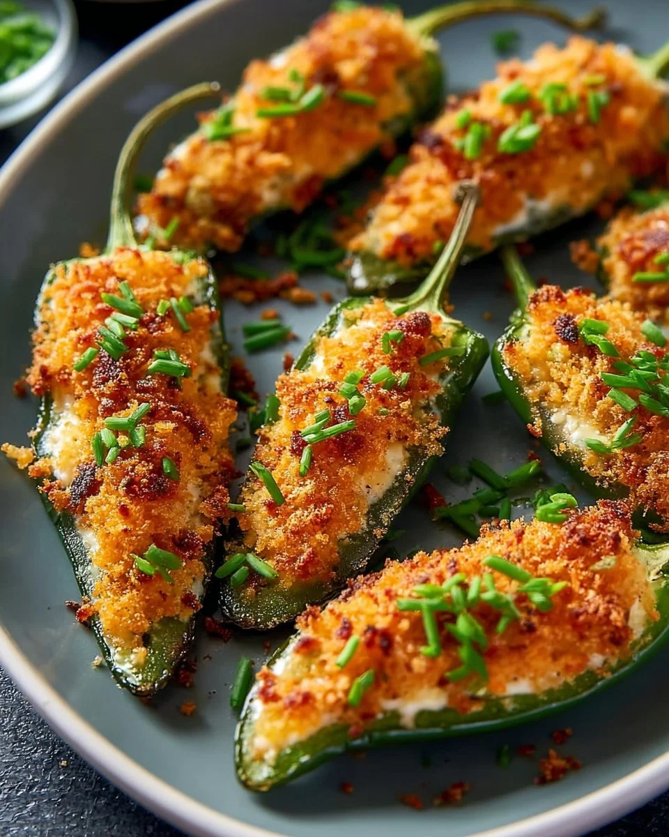 Plate of delicious cream cheese jalapeno poppers ready to enjoy