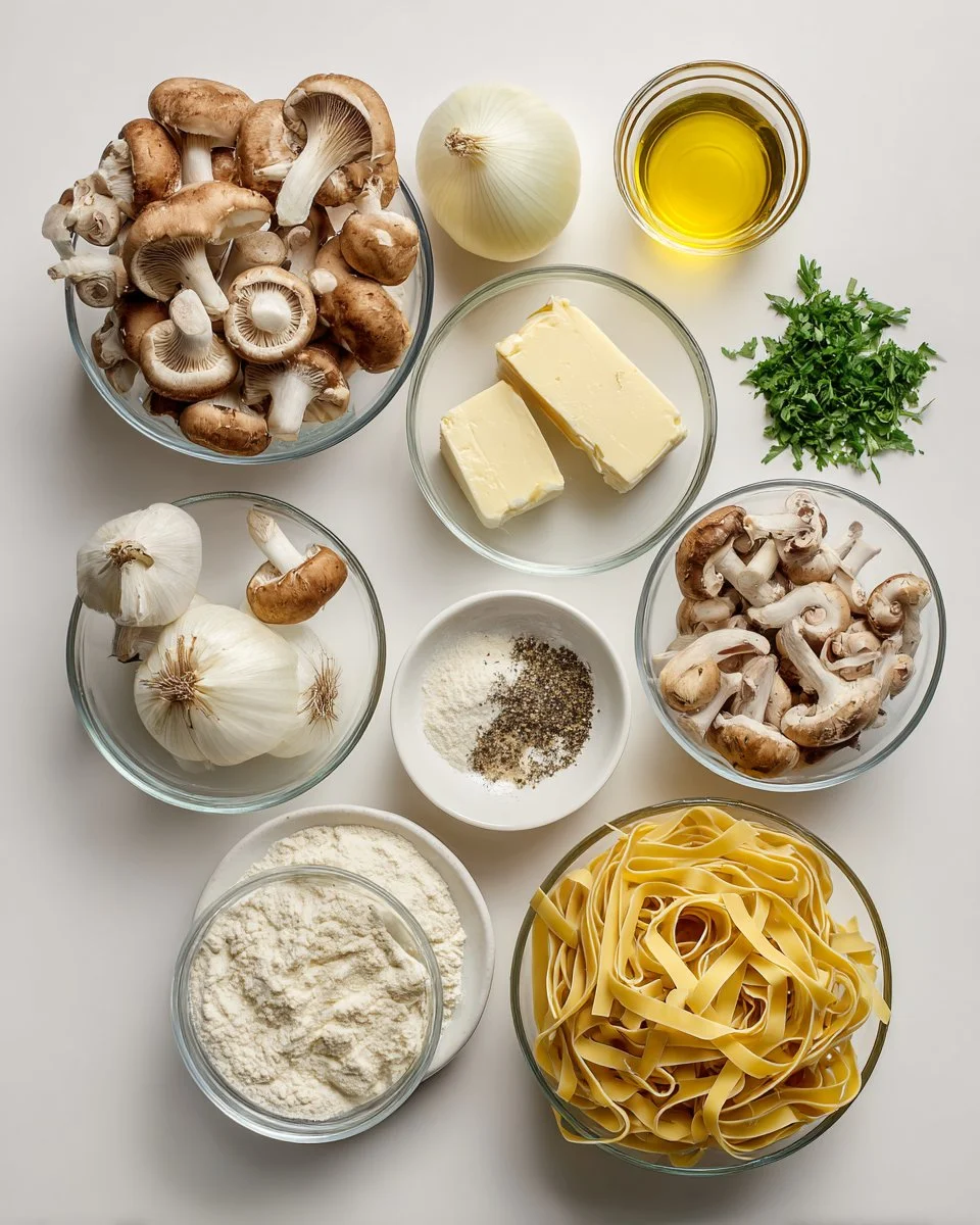 Creamy Mushroom Pappardelle