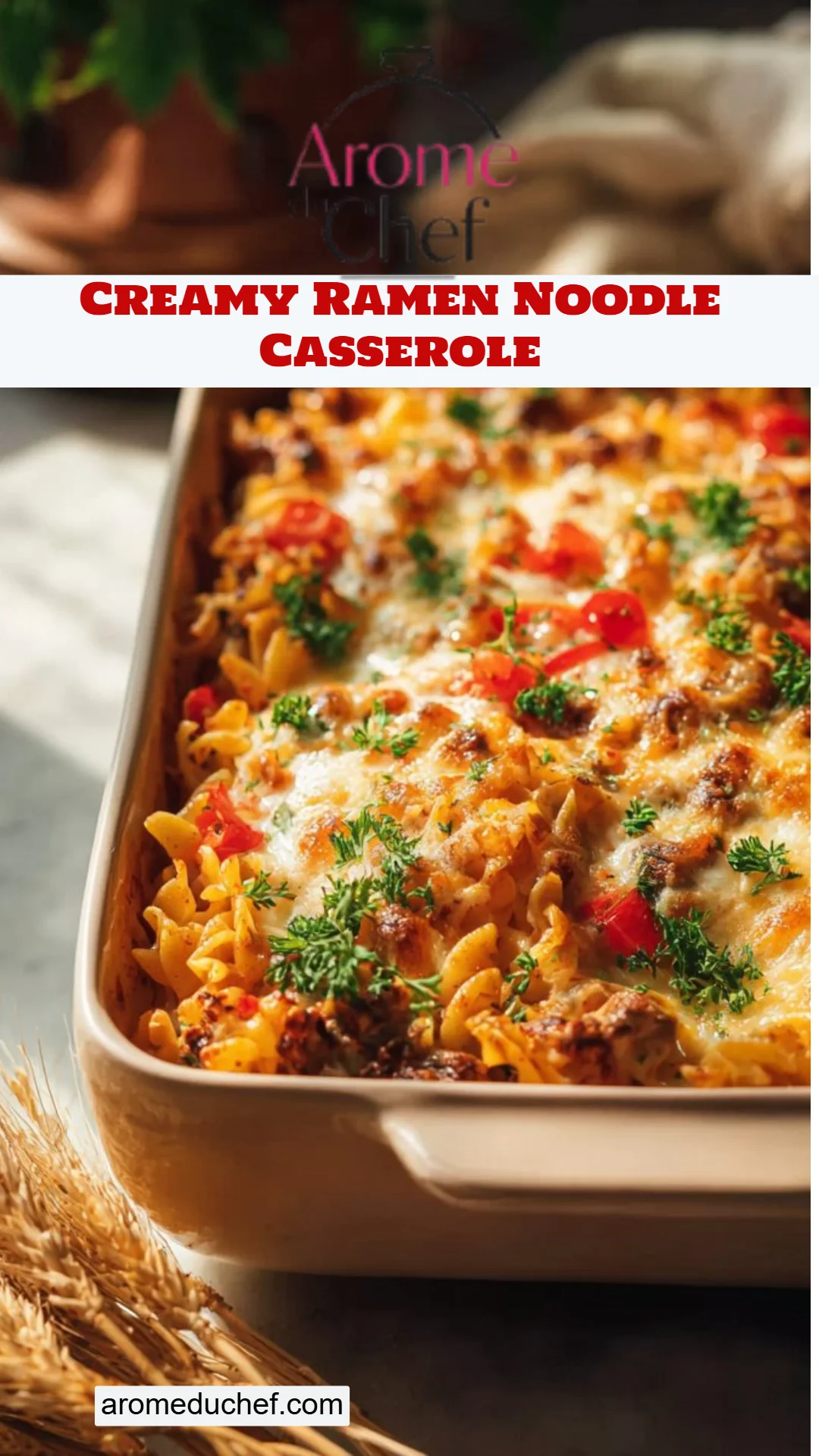 Creamy Ramen Noodle Casserole