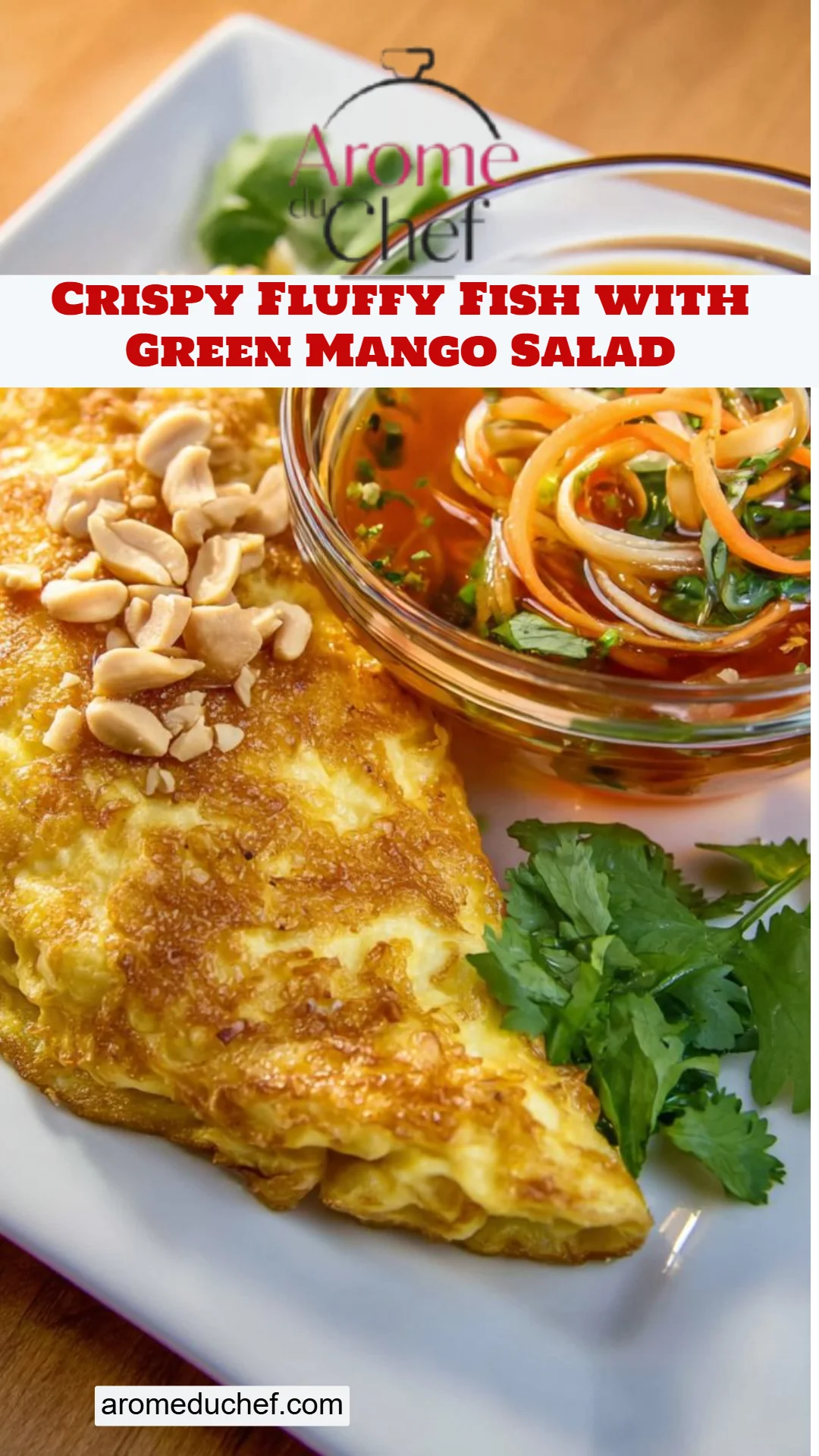 Crispy Fluffy Fish with Green Mango Salad