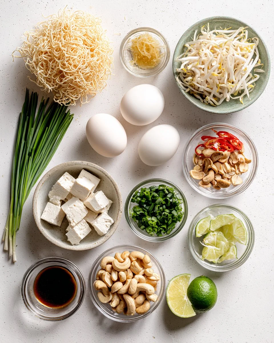 Crispy Pad Thai Noodles with Two Luscious Sauces