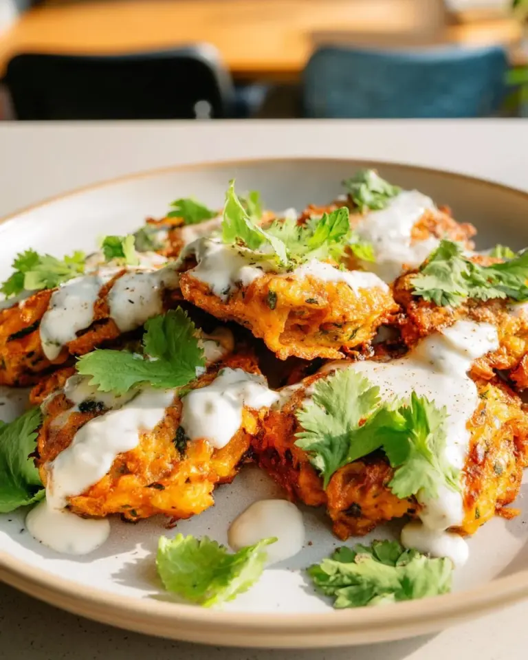 Crispy salmon patties served with dipping sauce